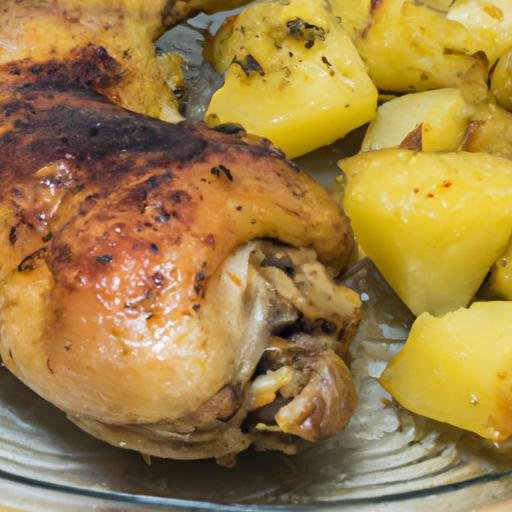 Muslo de pollo al horno con patatas Thermomix
