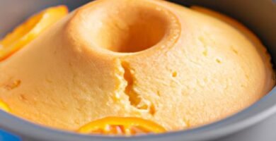 Bizcocho de naranja en freidora de aire Thermomix
