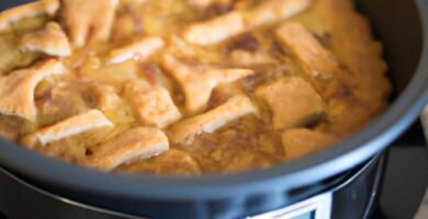 Tarta de manzana en freidora de aire cosori Thermomix
