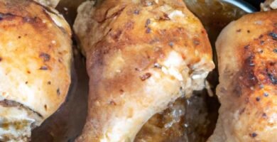 Contramuslos de pollo asados en olla rápida Thermomix