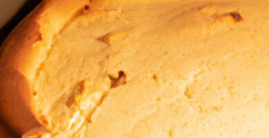Tarta de queso sin huevo al horno Thermomix