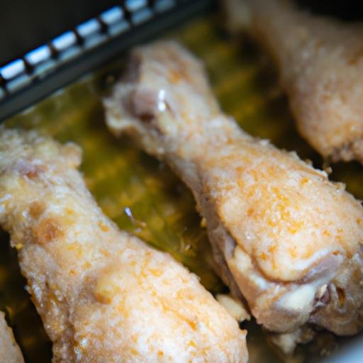 Contramuslos de pollo en freidora de aire cecotec Thermomix