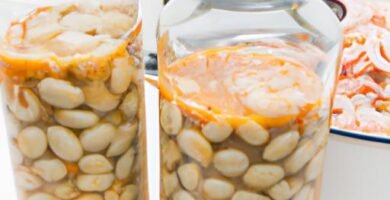 Alubias blancas de bote con gambas y almejas Thermomix