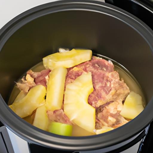 Cinta de lomo con piña en olla express Thermomix