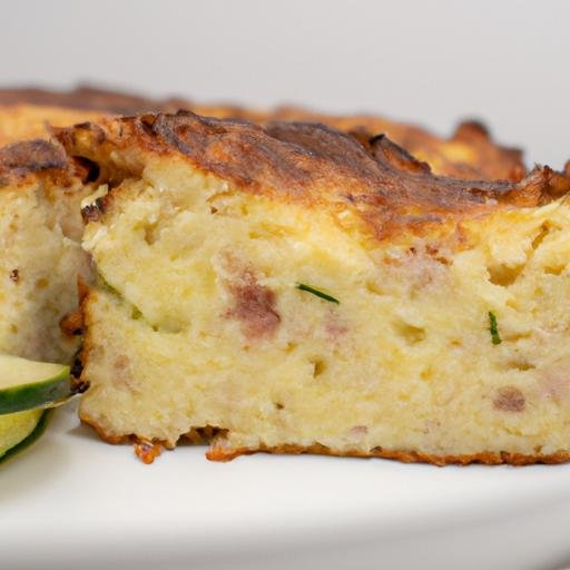 Pastel de Calabacín jamon york y queso al horno Thermomix