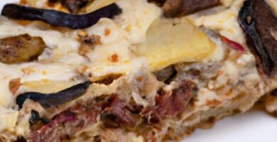 Pastel de berenjenas con carne y bechamel Thermomix
