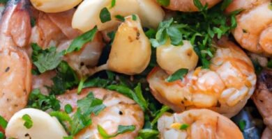 Gambón al horno con ajo y perejil Thermomix