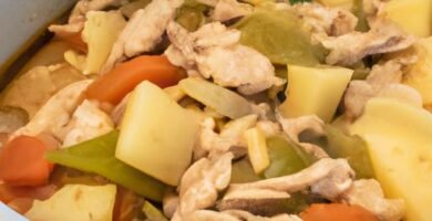 Estofado de pavo con verduras olla rápida Thermomix