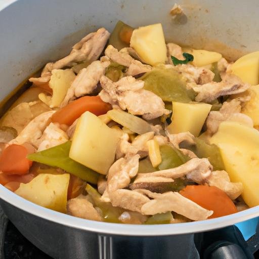 Estofado de pavo con verduras olla rápida Thermomix