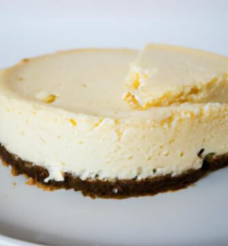 Tarta de queso al horno con base de galleta Thermomix