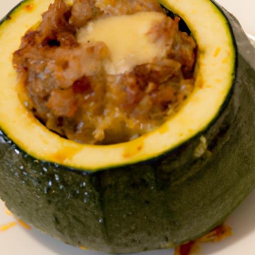 Calabacínes redondos rellenos de carne y bechamel Thermomix