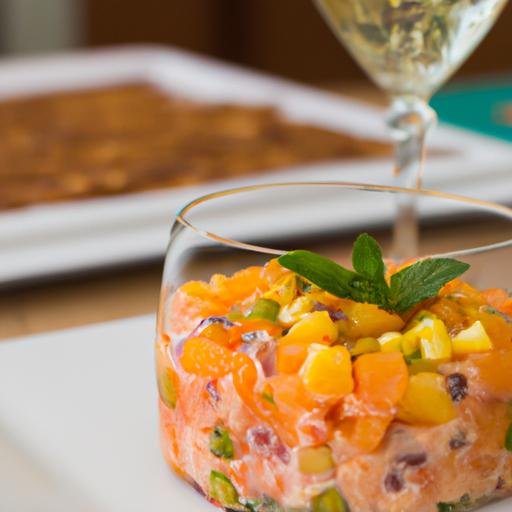 Tartar de salmon y mango hermanos torres Thermomix
