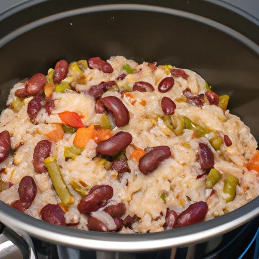 Alubias de bote con arroz y verduras Thermomix