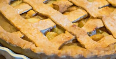 Tarta de manzana con masa quebrada comprada Thermomix