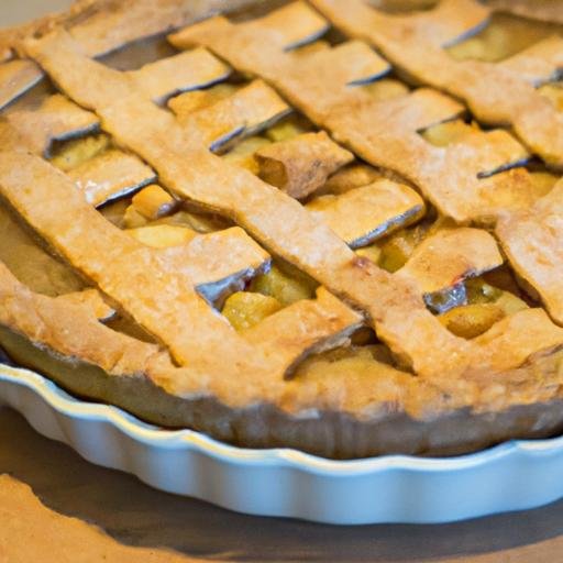 Tarta de manzana con masa quebrada comprada Thermomix