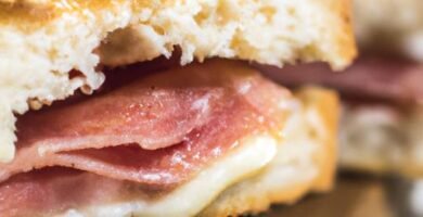 Sandwich al horno con jamón y queso Thermomix