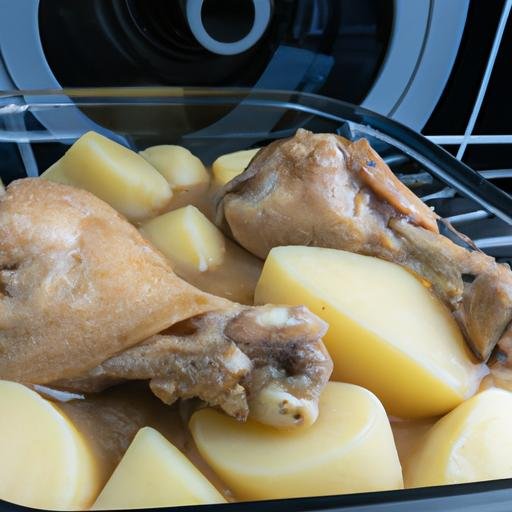 Muslos de pollo con patatas en olla rapida Thermomix