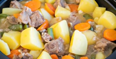 Guiso de carne con patatas y verduras Thermomix