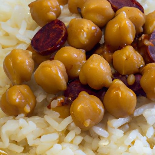 Garbanzos de bote con arroz y chorizo Thermomix