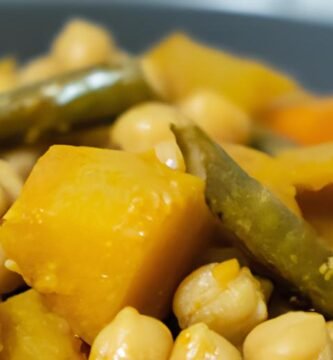 Garbanzos con calabaza y judías verdes javi recetas Thermomix