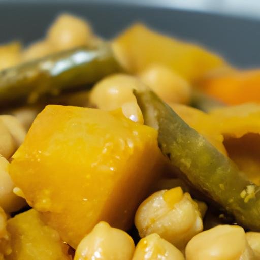 Garbanzos con calabaza y judías verdes javi recetas Thermomix