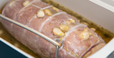 Solomillo de cerdo relleno en olla express Thermomix