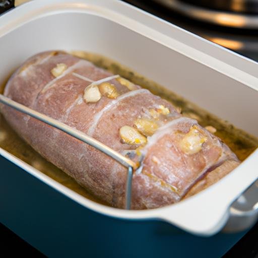 Solomillo de cerdo relleno en olla express Thermomix