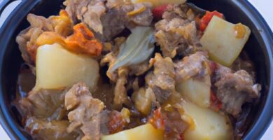 Guiso de carne con patatas olla express Thermomix