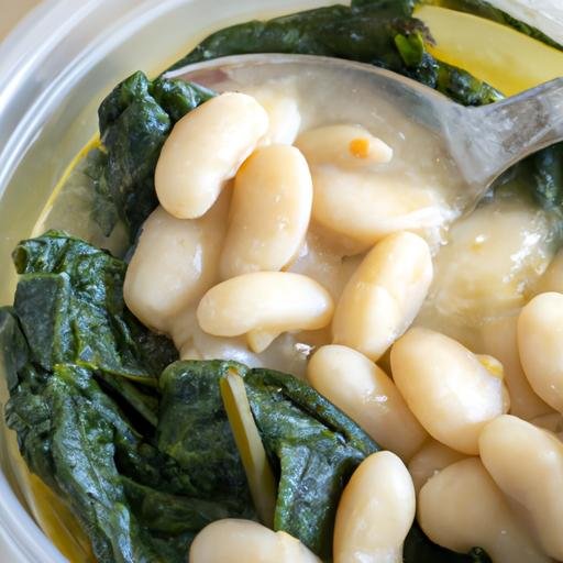 Alubias blancas de bote con bacalao y espinacas Thermomix