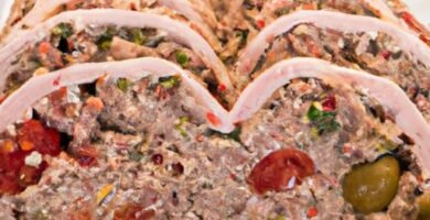 Rollo de carne picada relleno para navidad Thermomix
