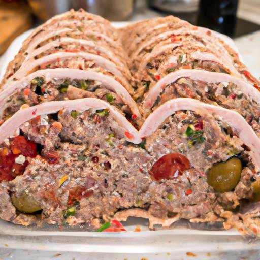 Rollo de carne picada relleno para navidad Thermomix