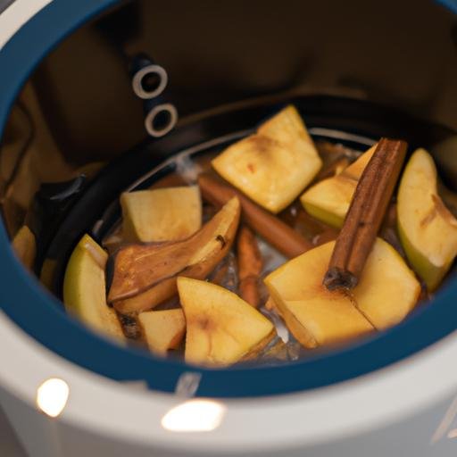 Manzana con canela en freidora de aire Thermomix