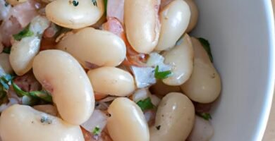 Ensalada de Judías blancas a la vinagreta Thermomix