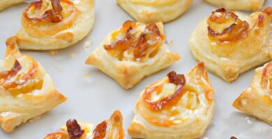 Canapes de hojaldre faciles y rapidos para navidad Thermomix