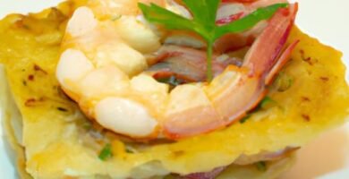 Pastel de merluza y gambas sin nata Thermomix