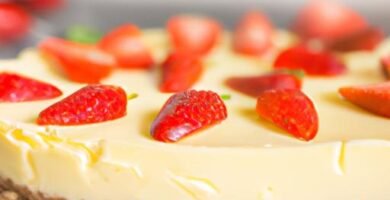 Tarta de queso y fresa sin horno Thermomix