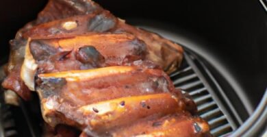 Costillas de cerdo en freidora de aire cosori Thermomix