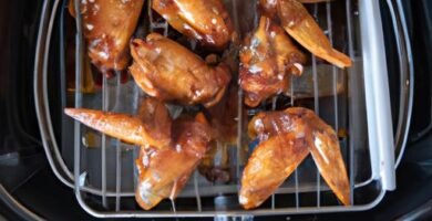 Alitas a la barbacoa en freidora de aire Thermomix