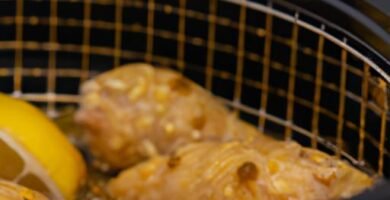 Pollo al limon en freidora de aire Thermomix