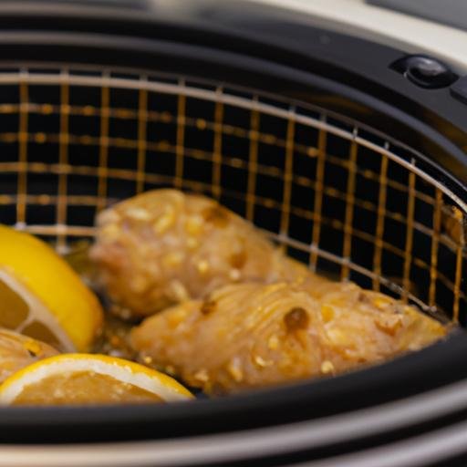 Pollo al limon en freidora de aire Thermomix