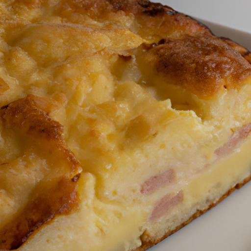 Pastel de jamon y queso al horno Thermomix