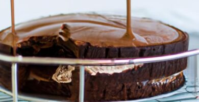 Cómo decorar una tarta con chocolate fundido Thermomix