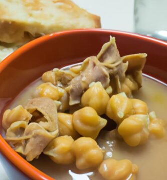 Callos a la gallega con garbanzos de bote Thermomix