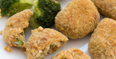 Croquetas de pollo y brocoli para bebes Thermomix
