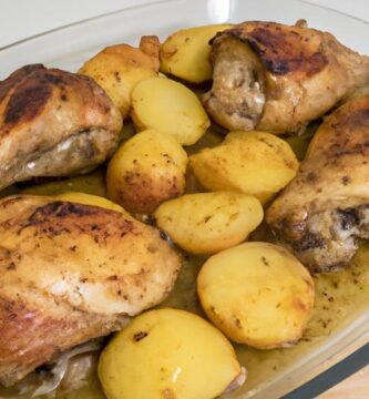 Muslos de pollo al horno con patatas Thermomix